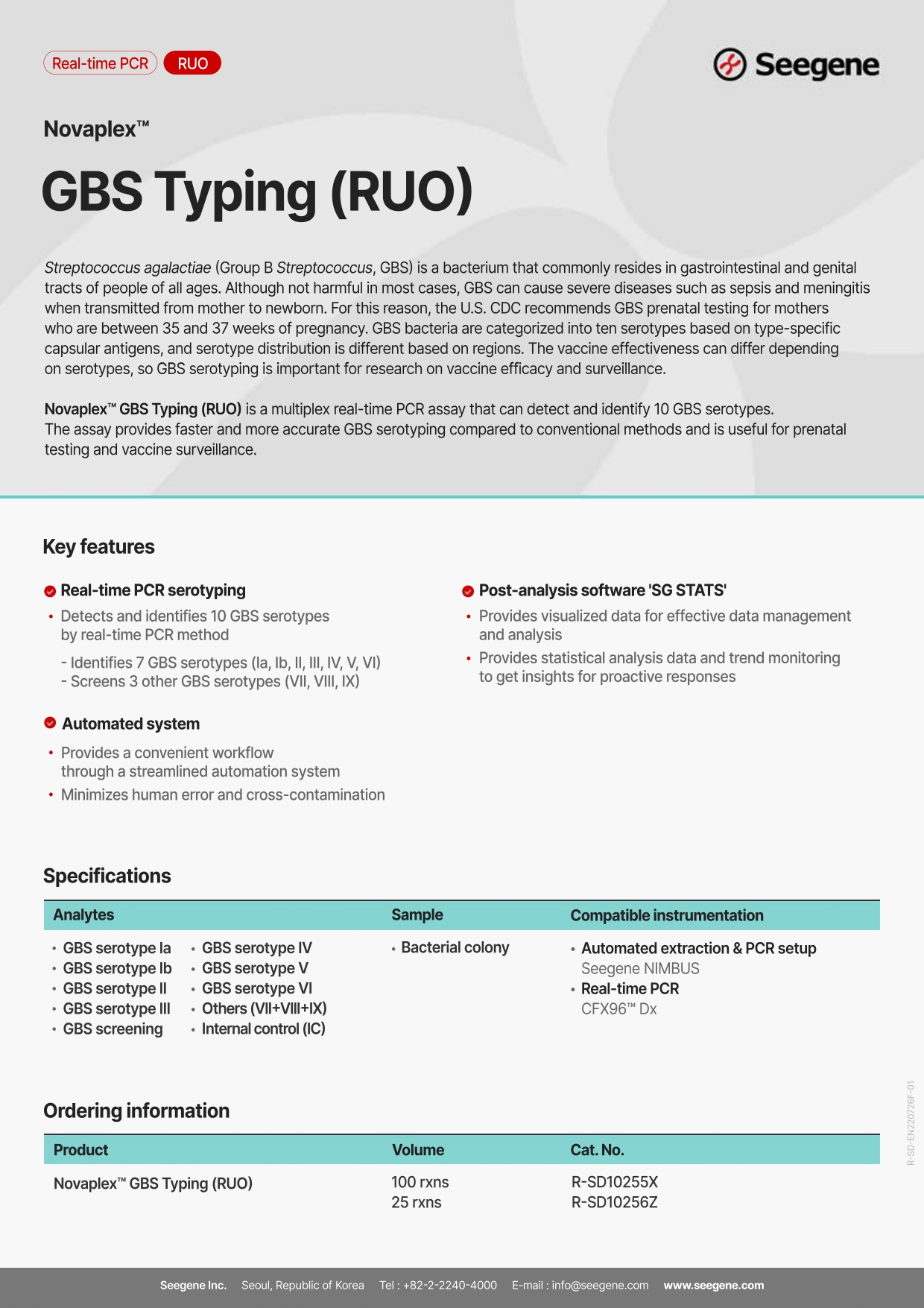 Novaplex™ GBS Typing (RUO)